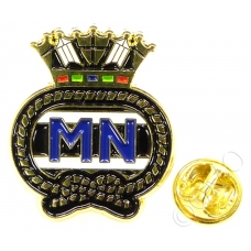 Merchant Navy Lapel Pin Badge (Metal / Enamel) Coloured